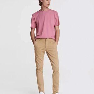 Mens Rag & Bone Fit 1 Stretch Twill Chino Cornstalk Skinny Size 34 - Great Cond